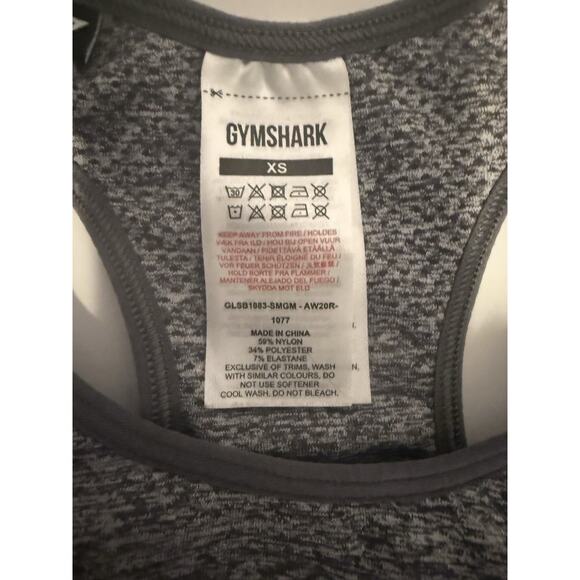 Womens Gymshark Sports Bra Extra Small Gray Marl Vital Seamless Athleisure - Picture 5 of 6
